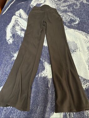 Pink Rose Black Boot-Cut Pull-On Wide Leg Pants